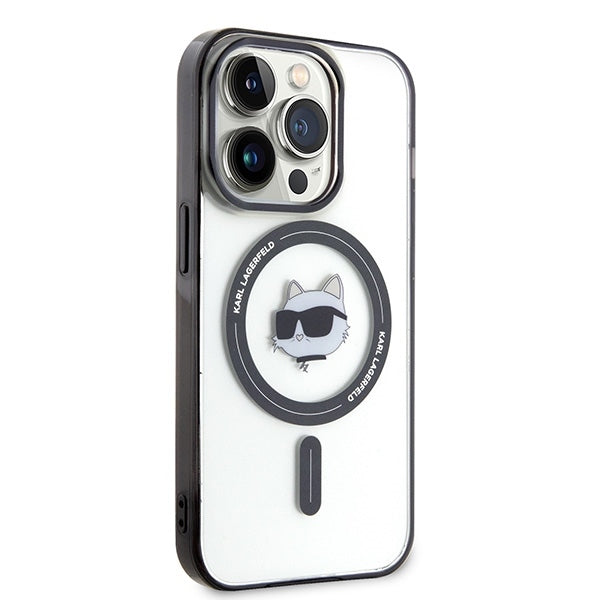 MagSafe cover til Apple iPhone 15 Pro Max, Karl Lagerfeld, IML Choupette's Head, Transparent