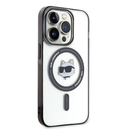 MagSafe cover til Apple iPhone 15 Pro Max, Karl Lagerfeld, IML Choupette's Head, Transparent