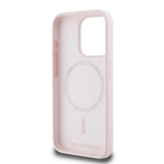 MagSafe cover til Apple iPhone 15 Pro Max, Karl Lagerfeld, Silicone Karl & Choupette, Pink