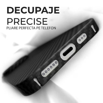 MagSafe-etui til Apple iPhone 15 Pro Max, Techsuit, Aramidfiber, Sort