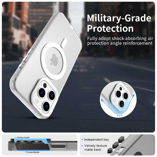 MagSafe-etui til Apple iPhone 15 Pro Max, Techsuit, CandyCase, Hvid