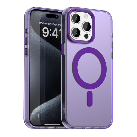 MagSafe-etui til Apple iPhone 15 Pro Max, Techsuit, CandyCase, Lilla
