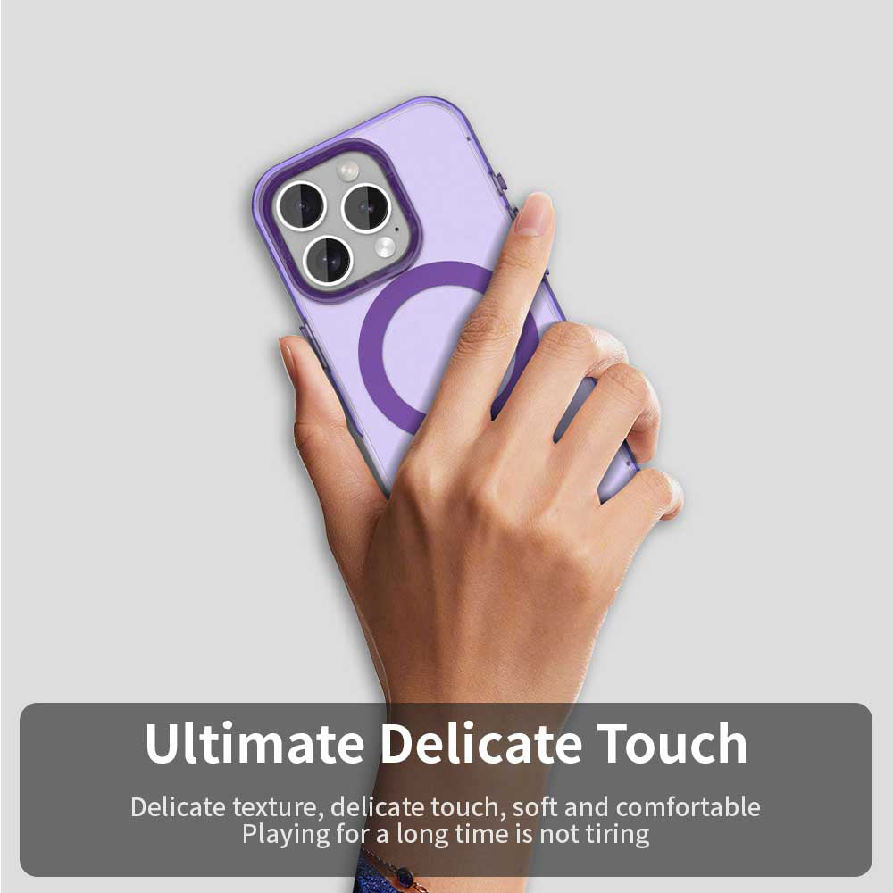MagSafe-etui til Apple iPhone 15 Pro Max, Techsuit, CandyCase, Lilla