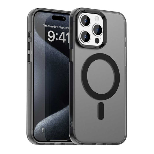 MagSafe-etui til Apple iPhone 15 Pro Max, Techsuit, CandyCase, Sort