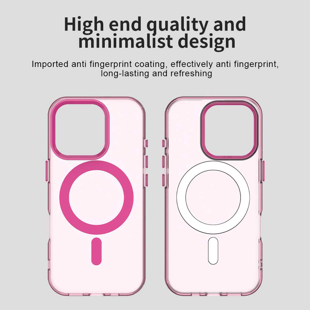 MagSafe-etui til Apple iPhone 15 Pro Max, Techsuit, CandyCase, Lyserød