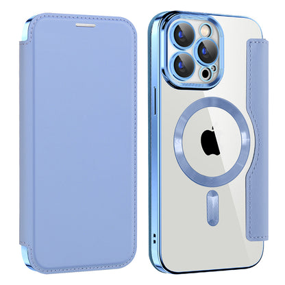 MagSafe-etui til Apple iPhone 15 Pro Max, Techsuit, SmartMag Book, Blå