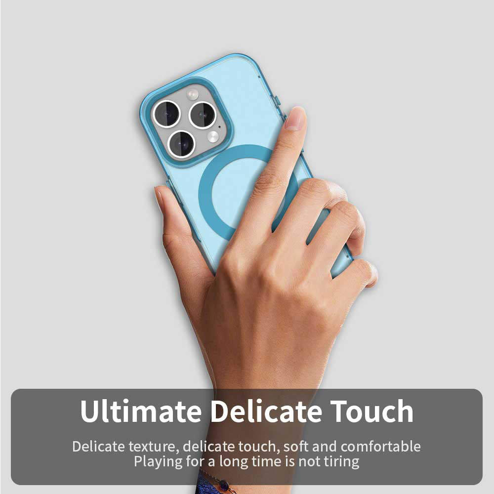 MagSafe-etui til Apple iPhone 15 Pro, Techsuit, CandyCase, Blå
