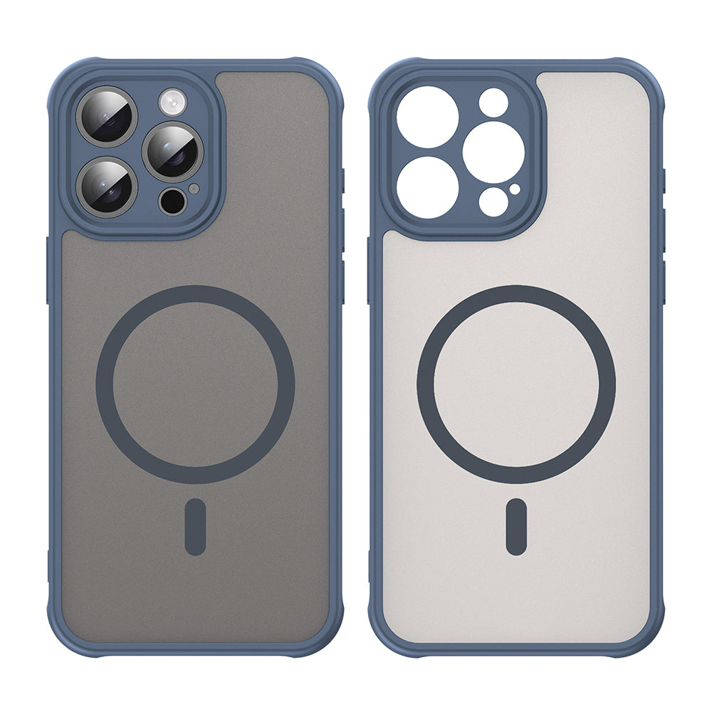 MagSafe-etui til Apple iPhone 15 Pro, Techsuit, HaloFrost II, Marineblå