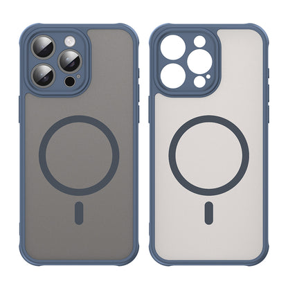 MagSafe-etui til Apple iPhone 15 Pro, Techsuit, HaloFrost II, Marineblå