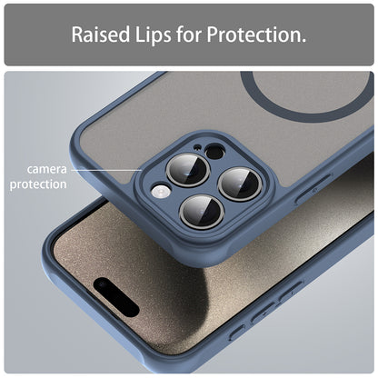 MagSafe-etui til Apple iPhone 15 Pro, Techsuit, HaloFrost II, Marineblå