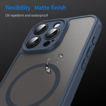 MagSafe-etui til Apple iPhone 15 Pro, Techsuit, HaloFrost II, Marineblå