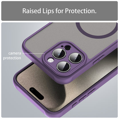 MagSafe-etui til Apple iPhone 15 Pro, Techsuit, HaloFrost II, Lilla