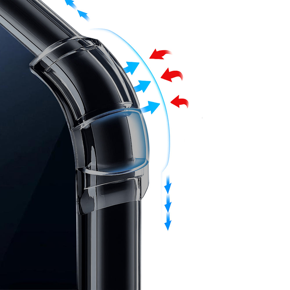 MagSafe-etui til Apple iPhone 15 Pro, Techsuit, stødabsorberende klar, røgfarvet