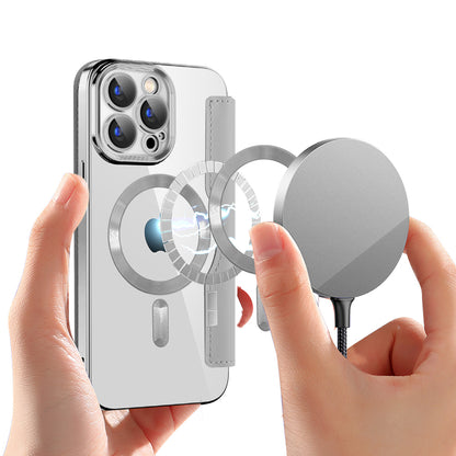 MagSafe-etui til Apple iPhone 15 Pro, Techsuit, SmartMag Book, Grå