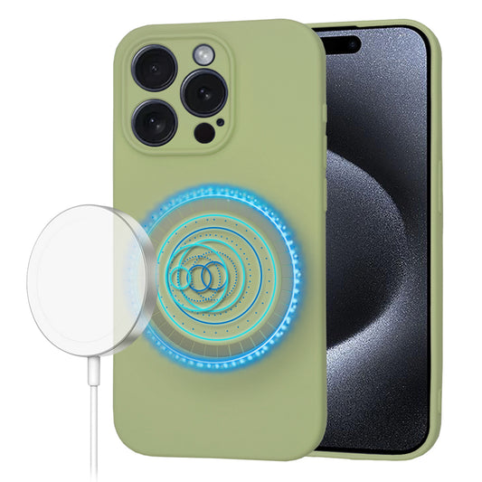 MagSafe-etui til Apple iPhone 15 Pro, Techsuit, SoftFlex, Matcha
