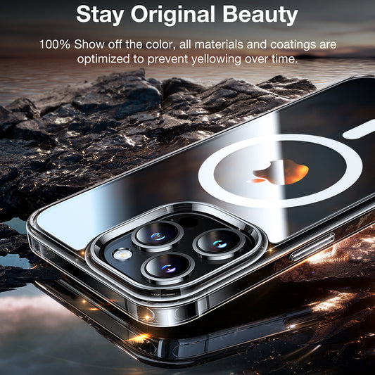 MagSafe cover til Apple iPhone 15 Pro, Torras, Diamond, Transparent