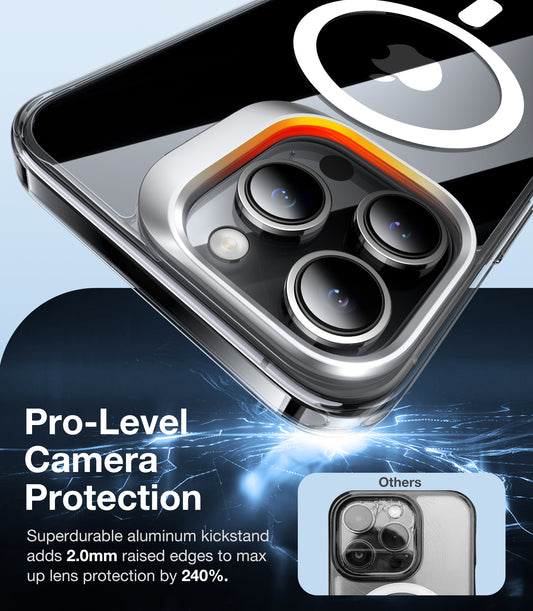 MagSafe cover til Apple iPhone 15 Pro, Torras, Lstand, Gennemsigtig