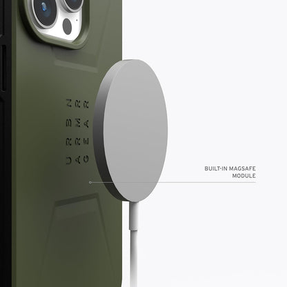 MagSafe-etui til Apple iPhone 15 Pro, Urban Armor Gear, Civilian, Grøn