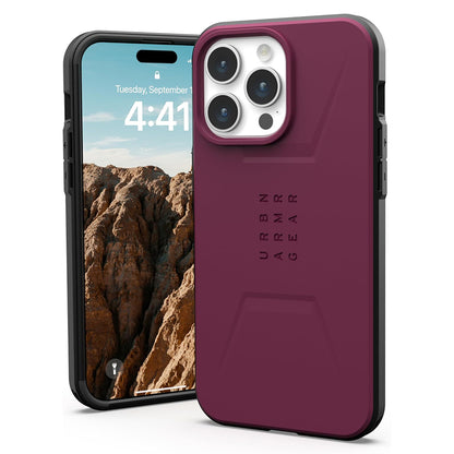 MagSafe-etui til Apple iPhone 15 Pro, Urban Armor Gear, Civilian, Vinrød