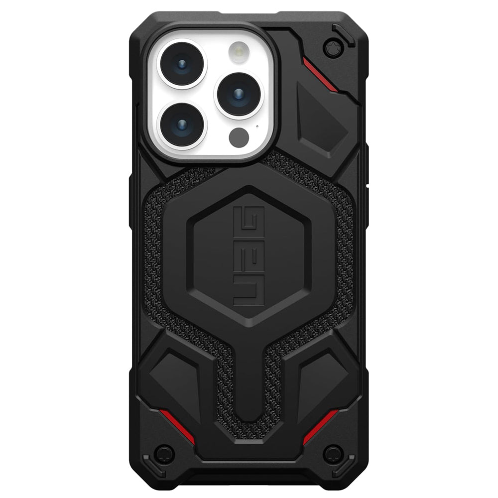 MagSafe-etui til Apple iPhone 15 Pro, Urban Armor Gear, Monarch Pro Kevlar, Sort