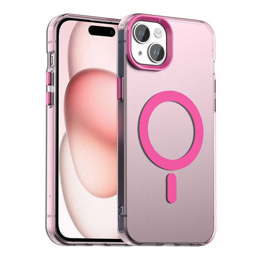MagSafe-etui til Apple iPhone 15, Techsuit, CandyCase, Lyserød