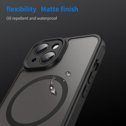 MagSafe-etui til Apple iPhone 15, Techsuit, HaloFrost II, Sort