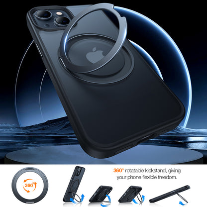 MagSafe cover til Apple iPhone 15, Torras, Ostand Pro, Sort