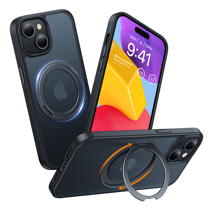 MagSafe cover til Apple iPhone 15, Torras, Ostand Pro, Sort