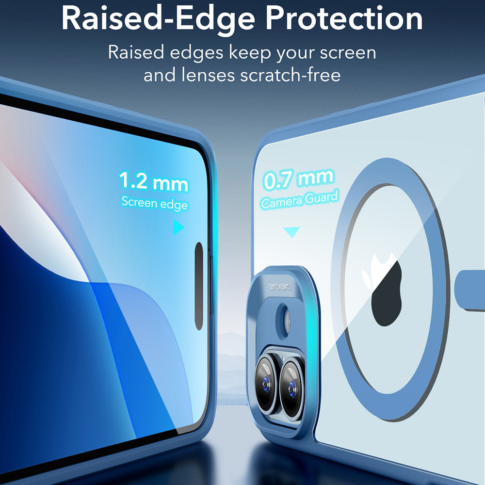 MagSafe cover til Apple iPhone 16, ESR, Classic Hybrid, Transparent Blå