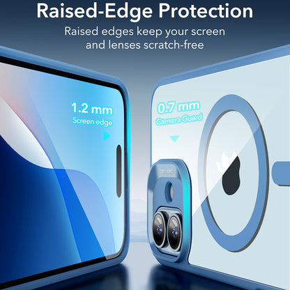 MagSafe cover til Apple iPhone 16, ESR, Classic Hybrid, Transparent Blå
