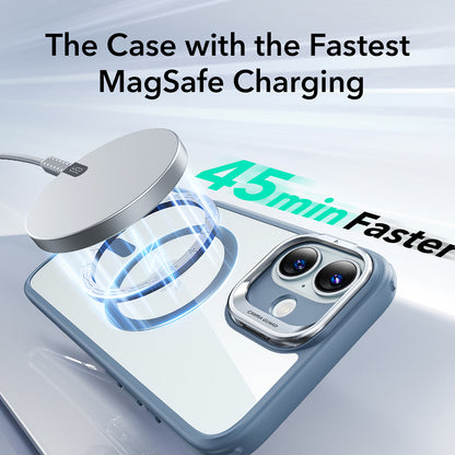 MagSafe cover til Apple iPhone 16, ESR, Classic Hybrid Kickstand, Transparent Blå