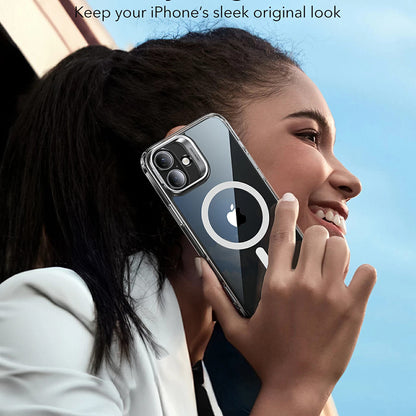 MagSafe cover til Apple iPhone 16, ESR, Classic Hybrid Kickstand, Gennemsigtig