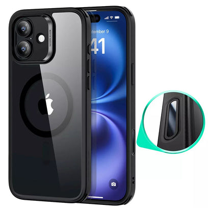 MagSafe cover til Apple iPhone 16, ESR, Classic Hybrid Slide, Sort Transparent