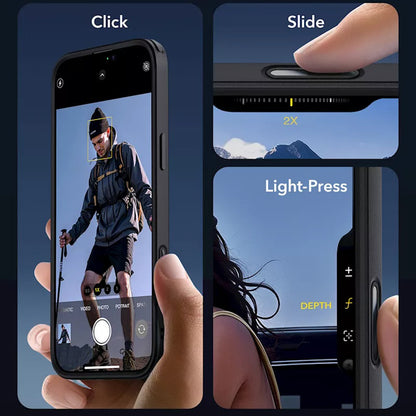 MagSafe cover til Apple iPhone 16, ESR, Classic Hybrid Slide, Sort Transparent