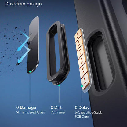 MagSafe cover til Apple iPhone 16, ESR, Classic Hybrid Slide, Sort Transparent