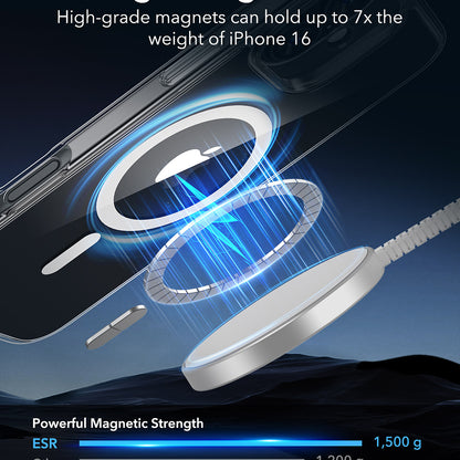 MagSafe cover til Apple iPhone 16, ESR, Classic Hybrid, Transparent