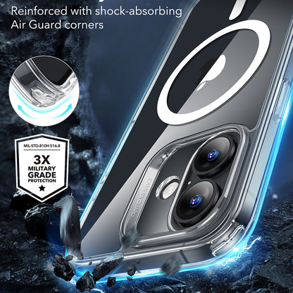 MagSafe cover til Apple iPhone 16, ESR, Classic Hybrid, Transparent