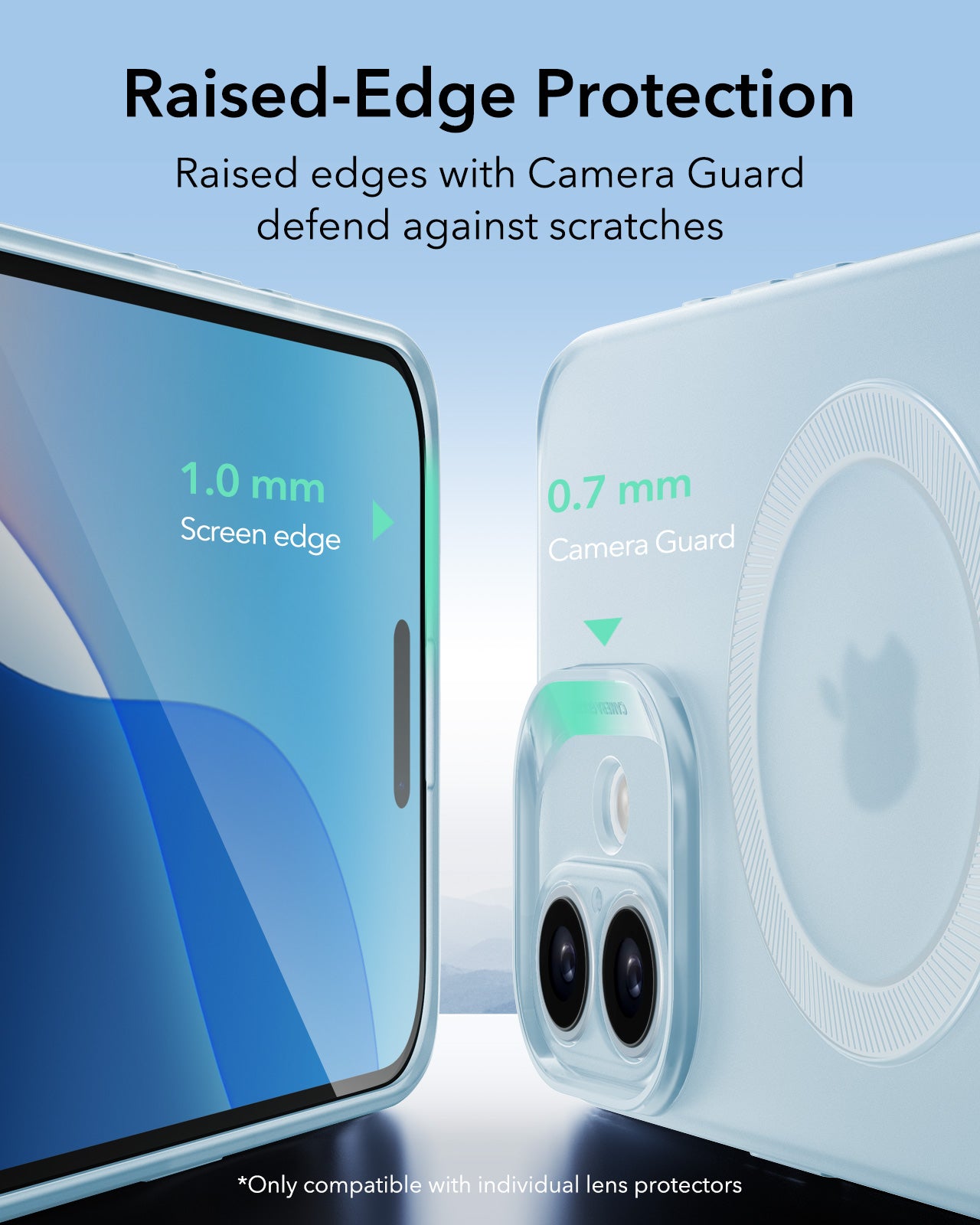 MagSafe cover til Apple iPhone 16, ESR, Zero, Satinblå