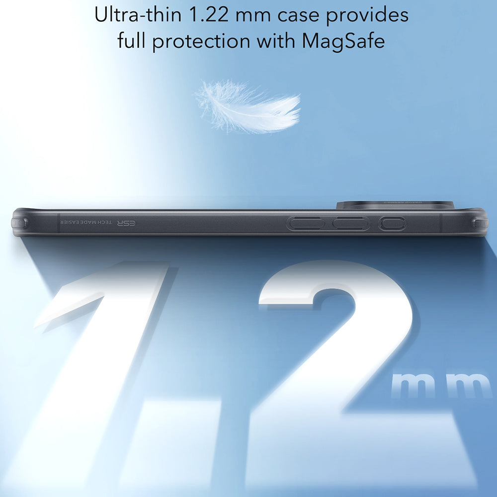 MagSafe cover til Apple iPhone 16, ESR, Zero, Satin Sort