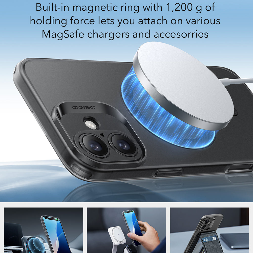 MagSafe cover til Apple iPhone 16, ESR, Zero, Satin Sort