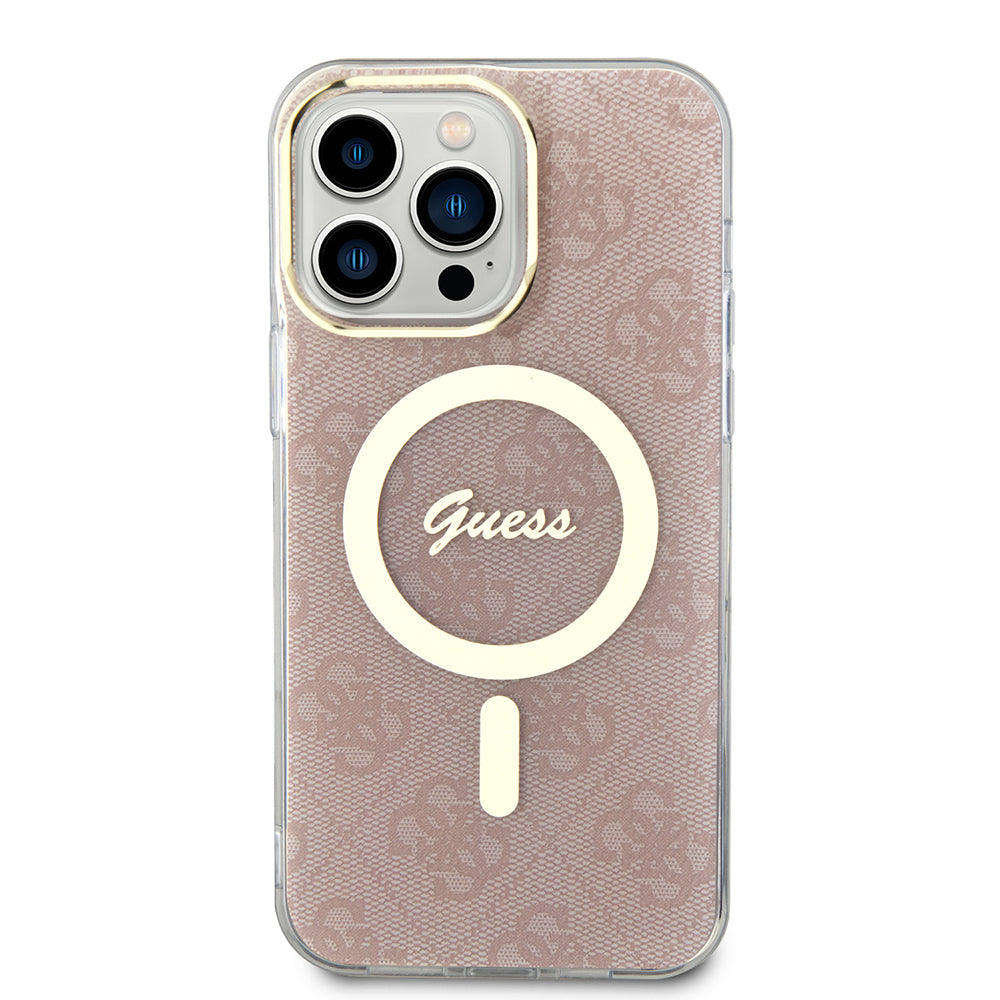 MagSafe cover til Apple iPhone 16, Guess, IML 4G, Pink
