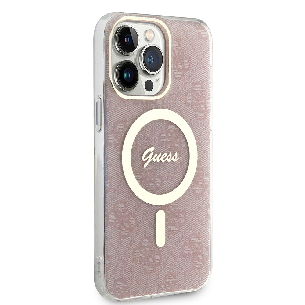 MagSafe cover til Apple iPhone 16, Guess, IML 4G, Pink