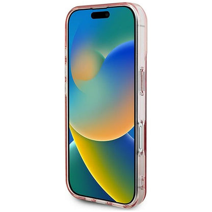 MagSafe cover til Apple iPhone 16, Guess, IML Rhinestones Ring, Pink GUHMP16SPFTDTEP