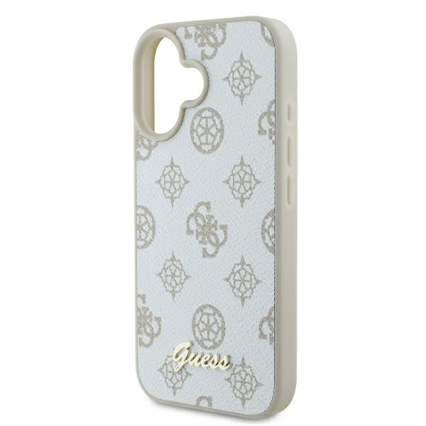 MagSafe cover til Apple iPhone 16, Guess, Peony Script, Hvid