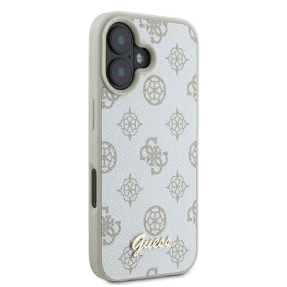 MagSafe cover til Apple iPhone 16, Guess, Peony Script, Hvid