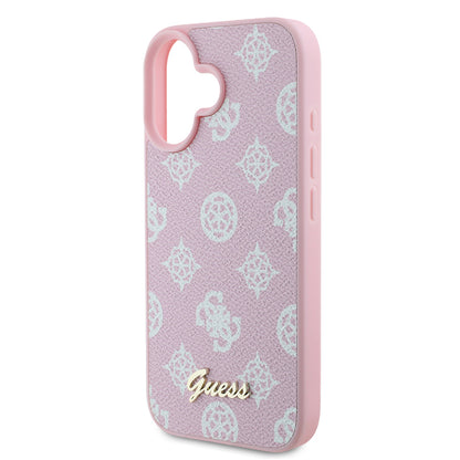 MagSafe cover til Apple iPhone 16, Guess, Peony Script, Pink