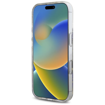 MagSafe cover til Apple iPhone 16, Guess, Resin Flowers and Glitter, Lilla