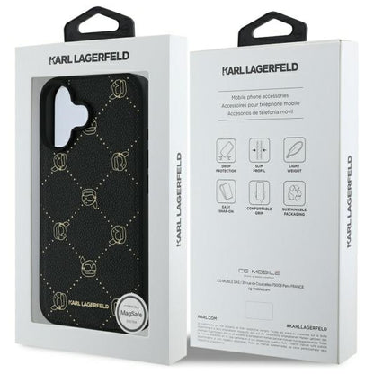 MagSafe cover til Apple iPhone 16, Karl Lagerfeld, Karl's Head, Sort