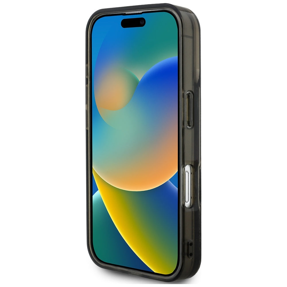 MagSafe cover til Apple iPhone 16, Karl Lagerfeld, Liquid Glitter Choupette Logo, Sort