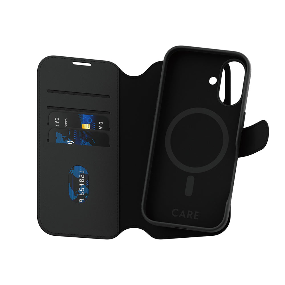 MagSafe cover til Apple iPhone 16, PanzerGlass, Care Feature Tango Two-in-One, Sort